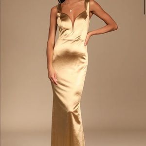 Gold formal gown